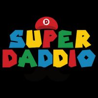 Super Daddio Gamer Dad Moustache Zip Tote Bag