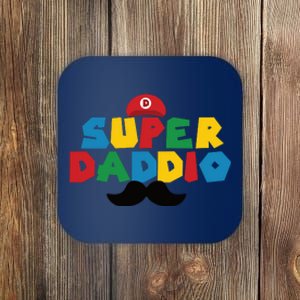 Super Daddio Gamer Dad Moustache Coaster