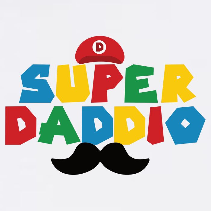 Super Daddio Gamer Dad Moustache Cooling Performance Crew T-Shirt