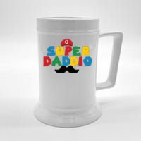 Super Daddio Gamer Dad Moustache Beer Stein