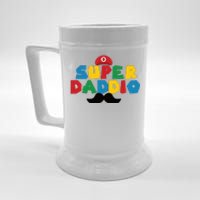 Super Daddio Gamer Dad Moustache Beer Stein