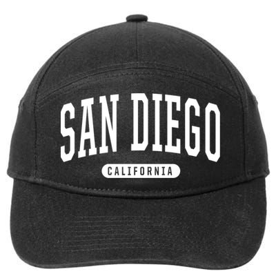 San Diego Gift College University Style Sd Ca 7-Panel Snapback Hat