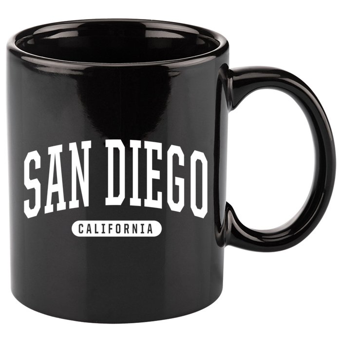San Diego Gift College University Style Sd Ca 11oz C Handle Ceramic Mug