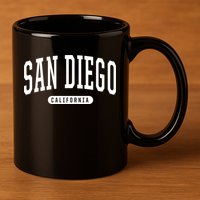 San Diego Gift College University Style Sd Ca 11oz C Handle Ceramic Mug