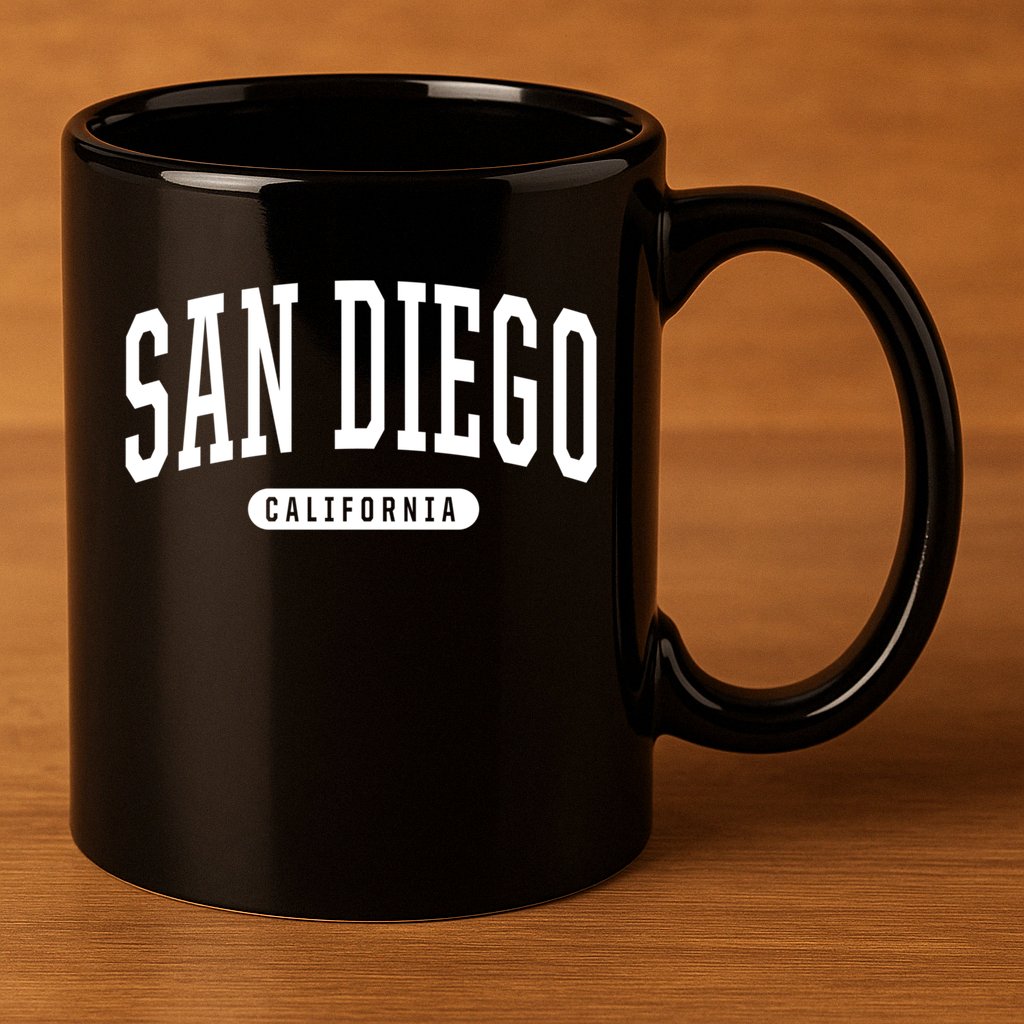 San Diego Gift College University Style Sd Ca 11oz C Handle Ceramic Mug