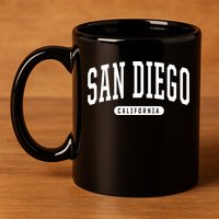San Diego Gift College University Style Sd Ca 11oz C Handle Ceramic Mug