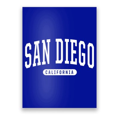 San Diego Gift College University Style Sd Ca Poster