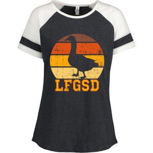 San Diego Goose San Diego Rally Goose Enza Ladies Jersey Colorblock Tee