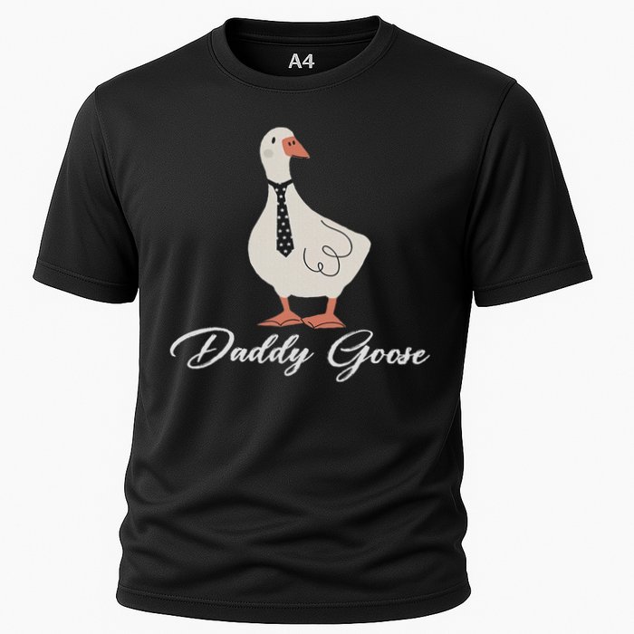 Silly Daddy Goose And Silly Mama Goose Matching Goose Family Cooling Performance Crew T-Shirt