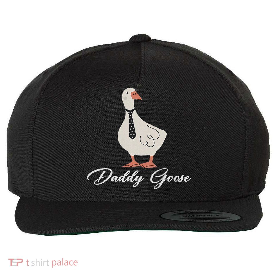 Silly Daddy Goose And Silly Mama Goose Matching Goose Family Wool Snapback Cap