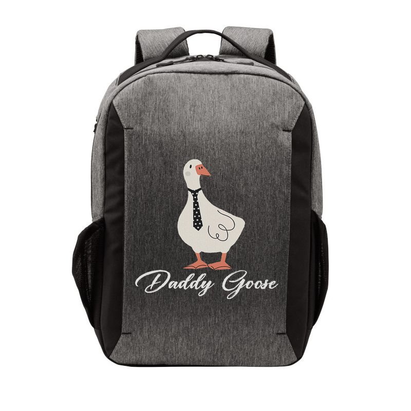 Silly Daddy Goose And Silly Mama Goose Matching Goose Family Vector Backpack