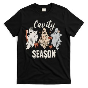 Spooky Dental Ghosts & Toothbrush Funny Halloween Season T-Shirt