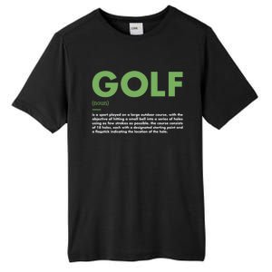 Sport Definition Golf Great Gift Tall Fusion ChromaSoft Performance T-Shirt