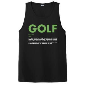 Sport Definition Golf Great Gift PosiCharge Competitor Tank