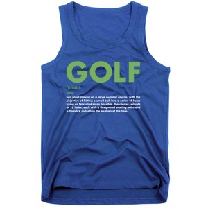 Sport Definition Golf Great Gift Tank Top