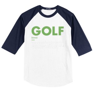 Sport Definition Golf Great Gift Baseball Sleeve Shirt