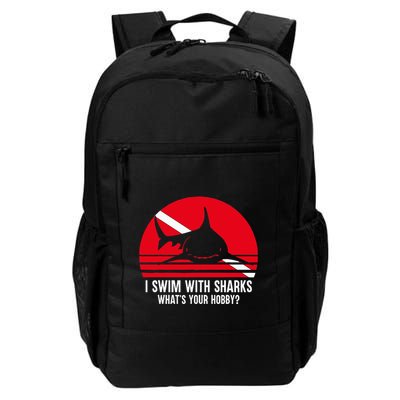Scuba Diver Gift Shark Ocean Vintage Scuba Diving Flag Backpack