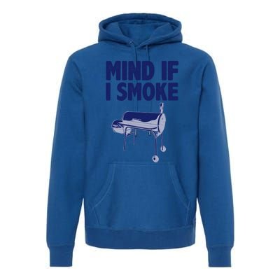 Smoking Dad Grilling Meat Bbq Smoker Food Griller Gift Premium Hoodie