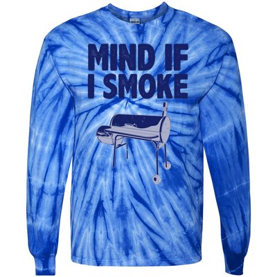 Smoking Dad Grilling Meat Bbq Smoker Food Griller Gift Tie-Dye Long Sleeve Shirt