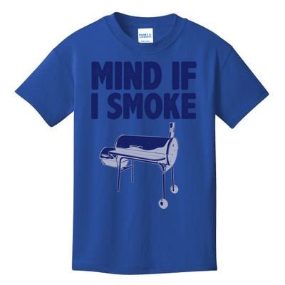 Smoking Dad Grilling Meat Bbq Smoker Food Griller Gift Kids T-Shirt