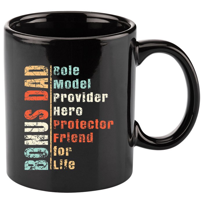 Step Dad Gift Best Bonus Dad Ever For Stepdad 11oz C Handle Ceramic Mug