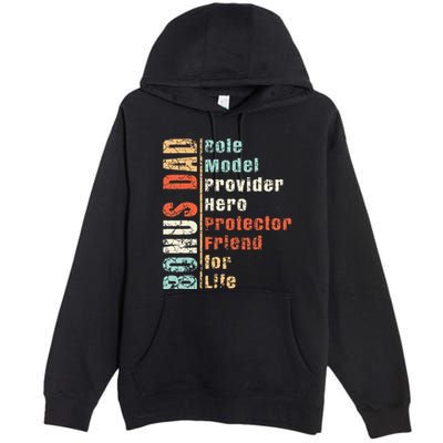 Step Dad Gift Best Bonus Dad Ever For Stepdad Premium Pullover Hoodie