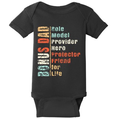 Step Dad Gift Best Bonus Dad Ever For Stepdad Baby Bodysuit
