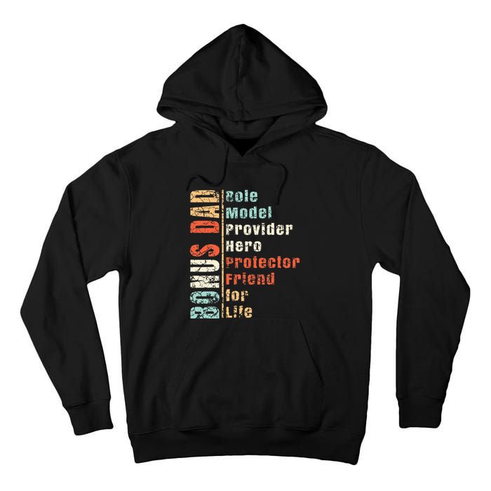 Step Dad Gift Best Bonus Dad Ever For Stepdad Tall Hoodie