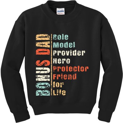 Step Dad Gift Best Bonus Dad Ever For Stepdad Kids Sweatshirt