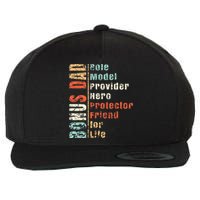 Step Dad Gift Best Bonus Dad Ever For Stepdad Wool Snapback Cap