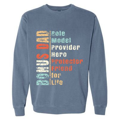 Step Dad Gift Best Bonus Dad Ever For Stepdad Garment-Dyed Sweatshirt