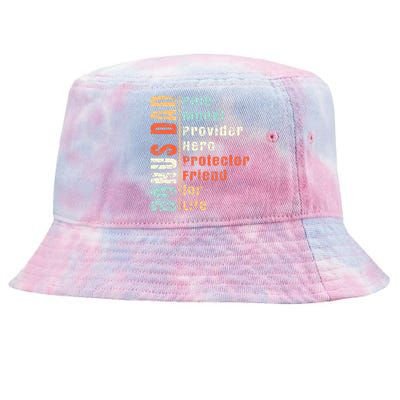 Step Dad Gift Best Bonus Dad Ever For Stepdad Tie-Dyed Bucket Hat