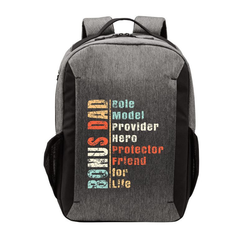 Step Dad Gift Best Bonus Dad Ever For Stepdad Vector Backpack