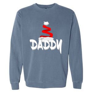 Santa Dad Gift Xmas Pajamas Pj Daddy Christmas Gift Garment-Dyed Sweatshirt