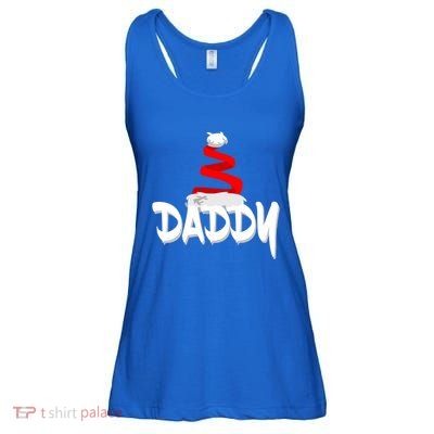 Santa Dad Gift Xmas Pajamas Pj Daddy Christmas Gift Ladies Essential Flowy Tank