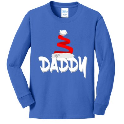 Santa Dad Gift Xmas Pajamas Pj Daddy Christmas Gift Kids Long Sleeve Shirt