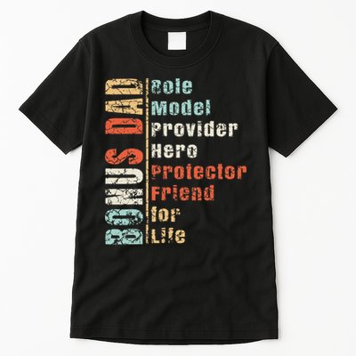 Step Dad Gift Best Bonus Dad Ever For Stepdad Tall T-Shirt