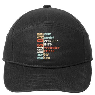 Step Dad Gift Best Bonus Dad Ever For Stepdad 7-Panel Snapback Hat