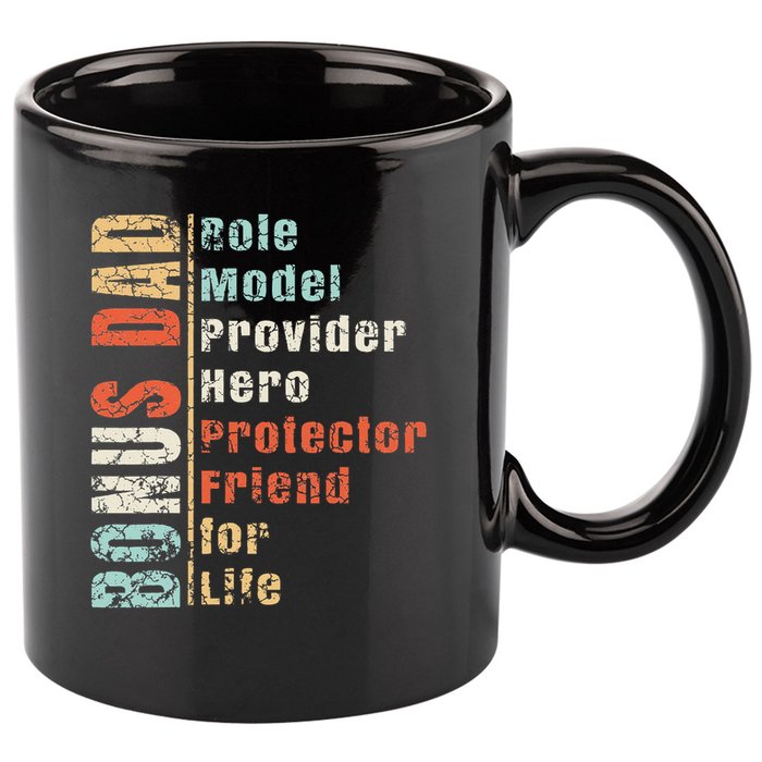 Step Dad Gift Best Bonus Dad Ever For Stepdad 11oz C Handle Ceramic Mug