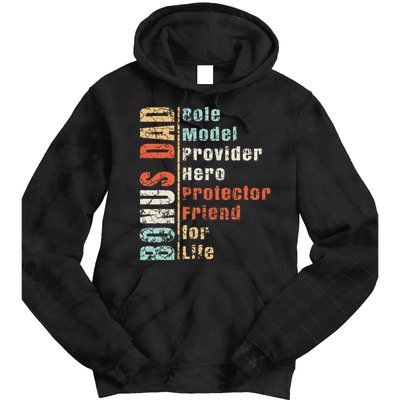 Step Dad Gift Best Bonus Dad Ever For Stepdad Tie Dye Hoodie