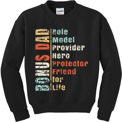 Step Dad Gift Best Bonus Dad Ever For Stepdad Kids Sweatshirt