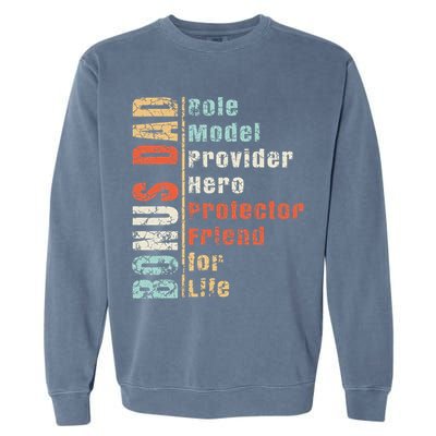 Step Dad Gift Best Bonus Dad Ever For Stepdad Garment-Dyed Sweatshirt