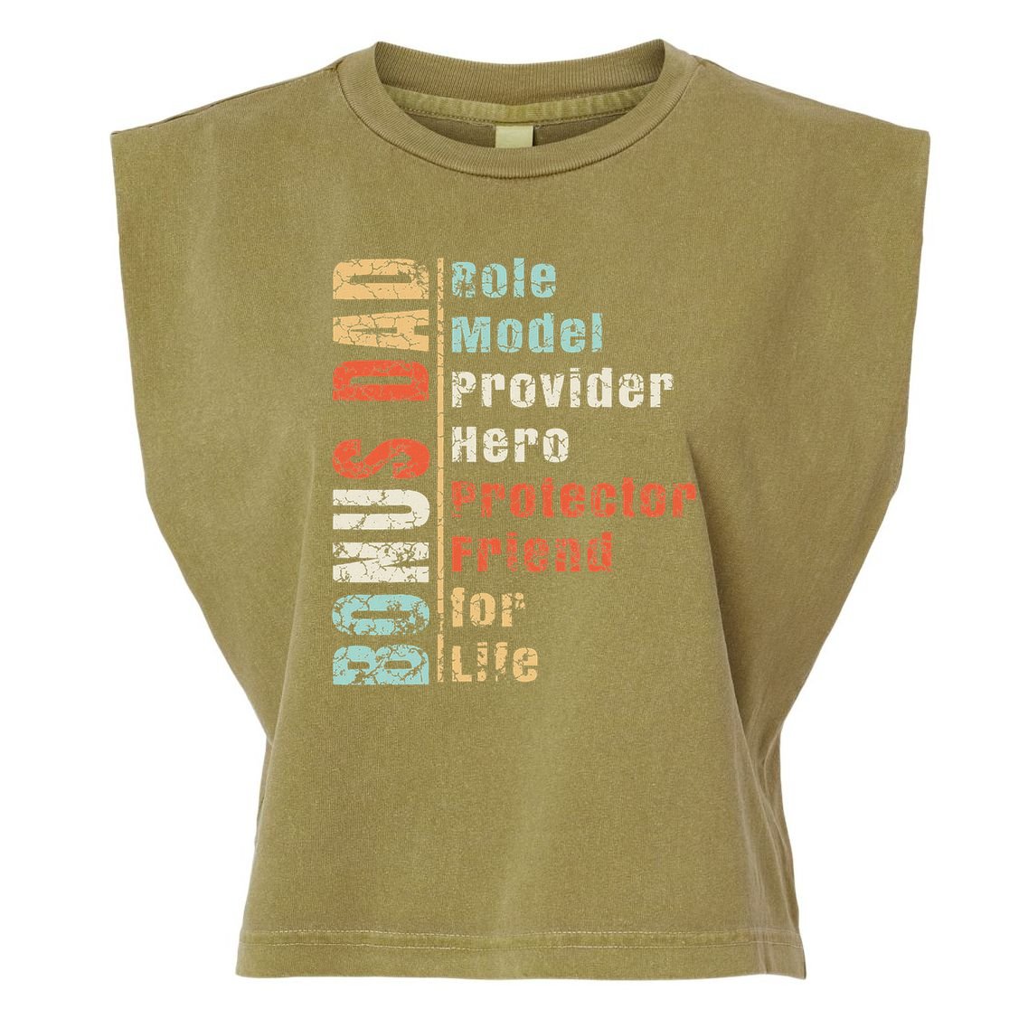 Step Dad Gift Best Bonus Dad Ever For Stepdad Garment-Dyed Women's Muscle Tee