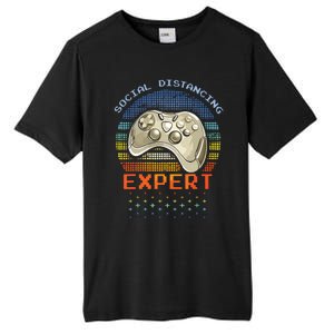 Social Distancing Gaming Expert Video Gamer Tall Fusion ChromaSoft Performance T-Shirt