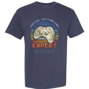 Social Distancing Gaming Expert Video Gamer Garment-Dyed Heavyweight T-Shirt