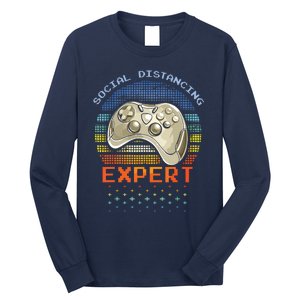 Social Distancing Gaming Expert Video Gamer Long Sleeve Shirt