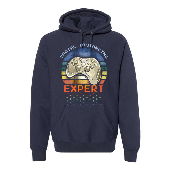 Social Distancing Gaming Expert Video Gamer Premium Hoodie