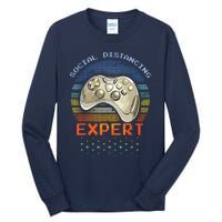 Social Distancing Gaming Expert Video Gamer Tall Long Sleeve T-Shirt