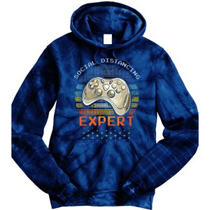 Social Distancing Gaming Expert Video Gamer Tie Dye Hoodie