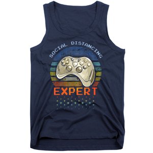 Social Distancing Gaming Expert Video Gamer Tank Top